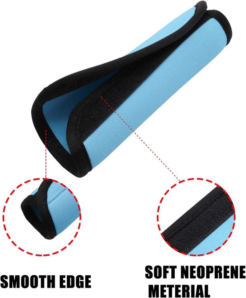 JAKOUE 2pcs Luggage Handle Wraps For Suitcase - Soft Suitcase Handle Covers for Travel Accessories（ Blue, Bright Color for Suitcase Tags Identifiers ） - Image 3